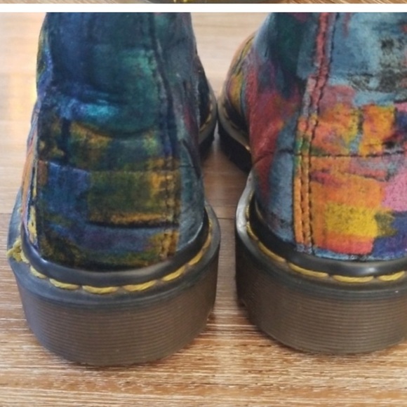 DR MARTENS Velvet Vintage 90s Grunge Boots - Picture 6 of 7